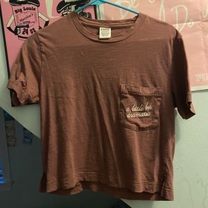 VS PINK Cropped Boyfriend Short Sleeve
